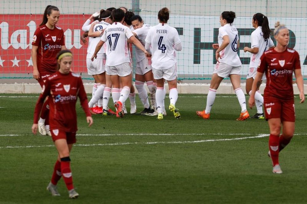 El Real Madrid Femenino superó al Logroño. EFE