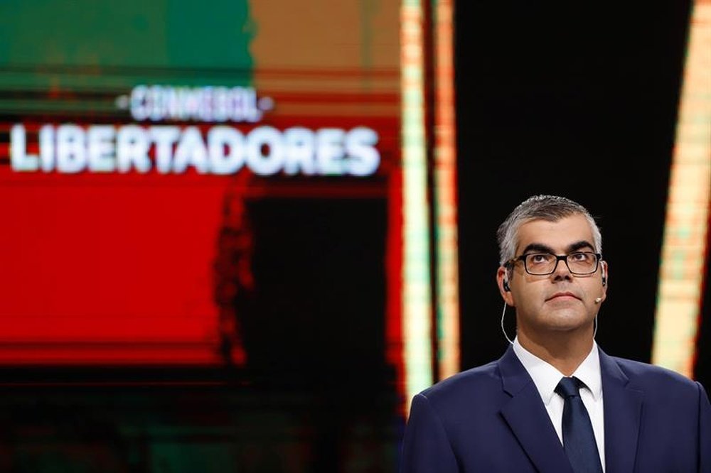 Palmeiras y Defensa y Justicia se cruzan en el grupo de la Libertadores. EFE/Nathalia Aguilar