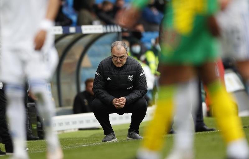 Bielsa y su primera vez en la Premier. EFE