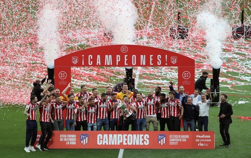 El título ha devuelto la ilusión a los 'colchoneros'. EFE