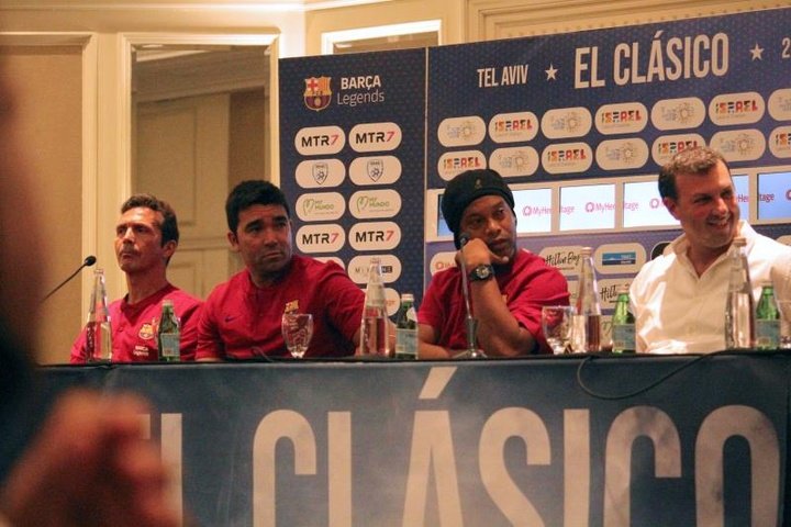 Ronaldinho y Figo esperan un gran espectáculo en el 'Clásico' de Leyendas