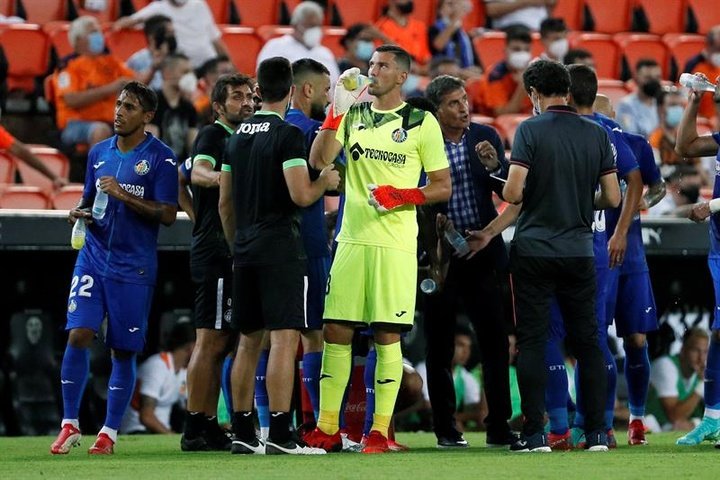 David Soria achacó al penalti como el causante de la derrota 'azulona'