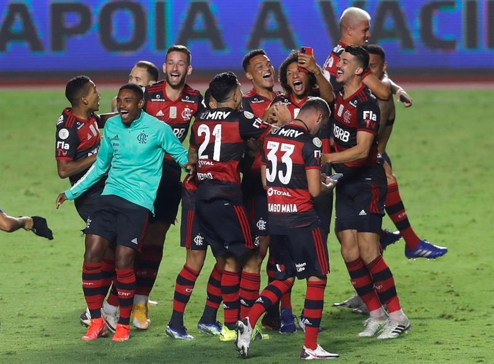 Flamengo está lidiando con un brote en su plantilla. EFE/Archivo
