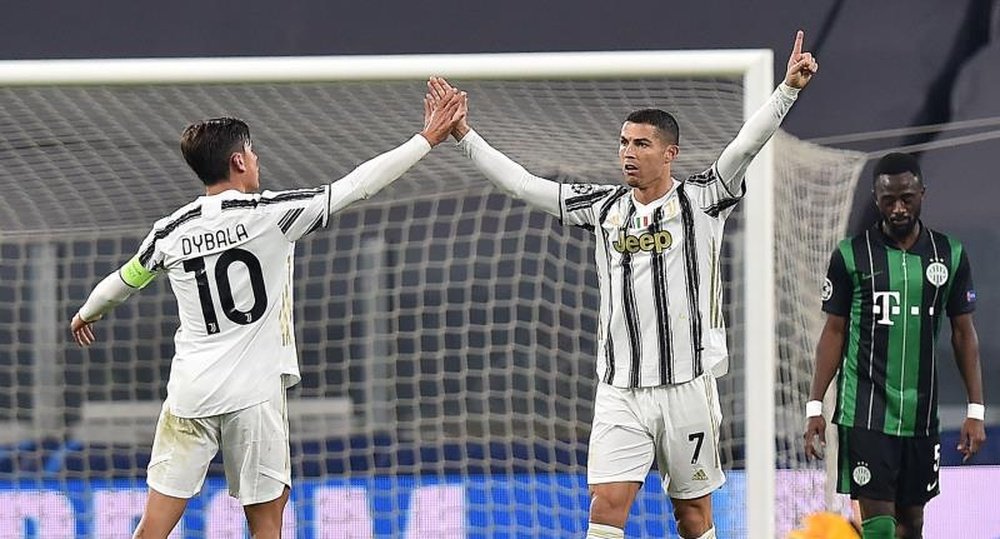 Dybala y su sentido adiós a CR7. EFE