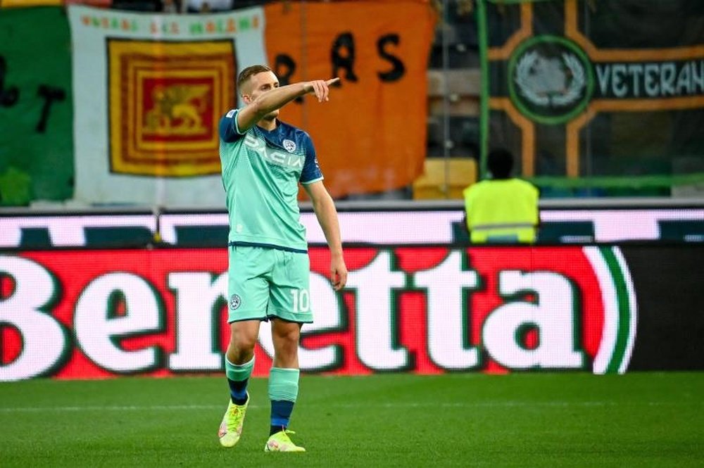 Deulofeu volvió a marcar con el Udinese. EFE
