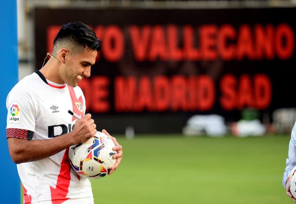 Falcao, protagonista del Rayo-Getafe. EFE
