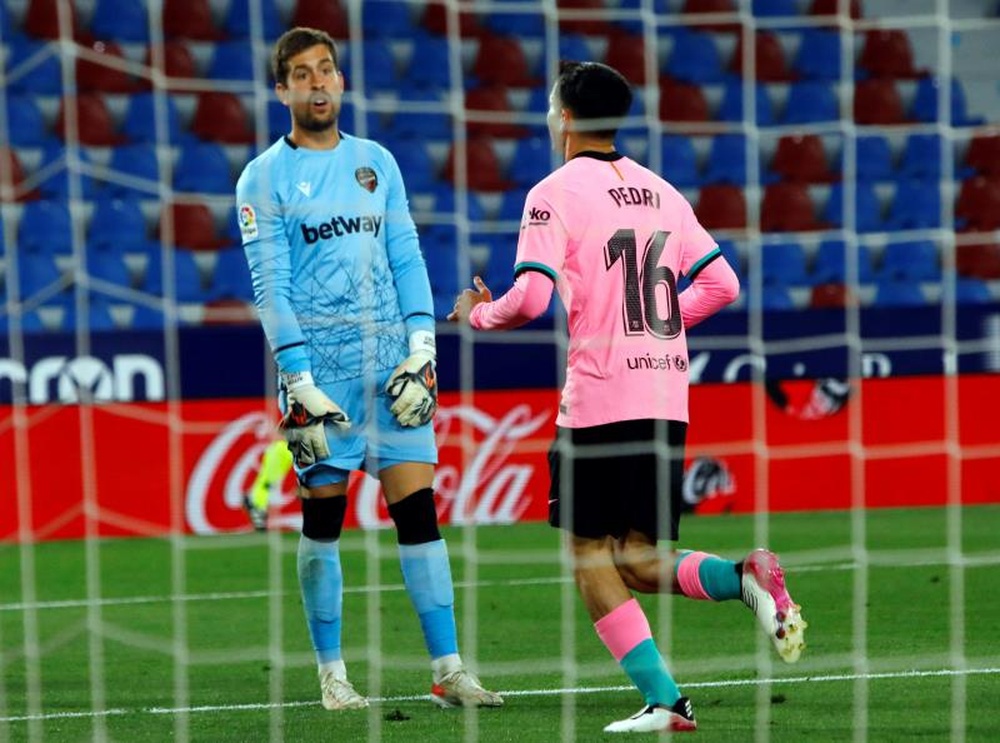 El Levante visita al Barcelona en la séptima jornada. EFE