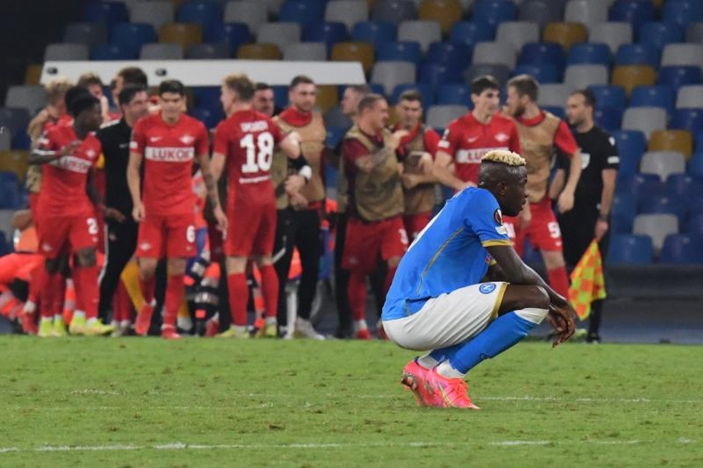 El Spartak de Moscú le quita el cartel de invencible al Nápoles. EFE