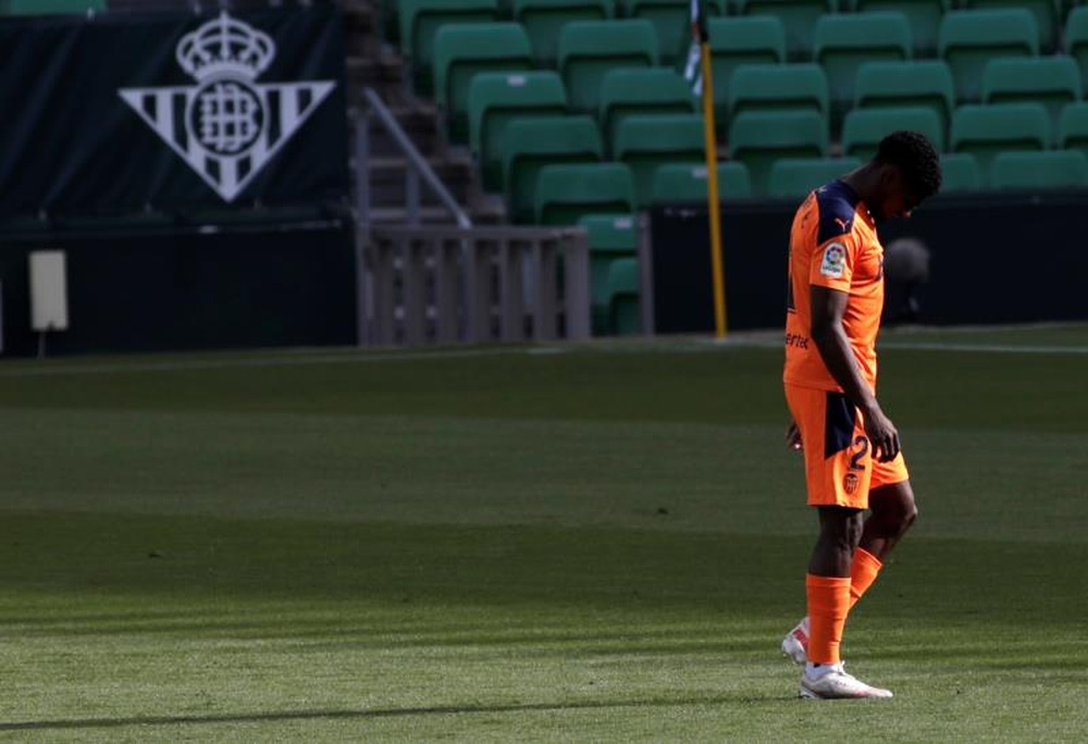 Correia no entrenó este miércoles con el resto del grupo. EFE