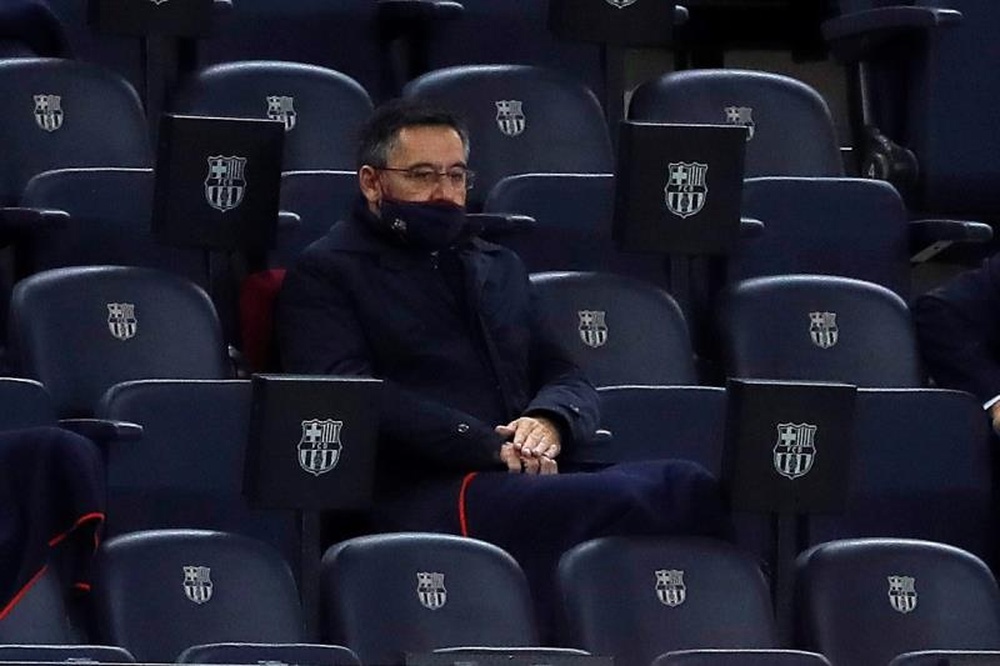 Bartomeu cifró en 225 millones de euros el impacto del COVID-19 en el curso 2020-21. EFE