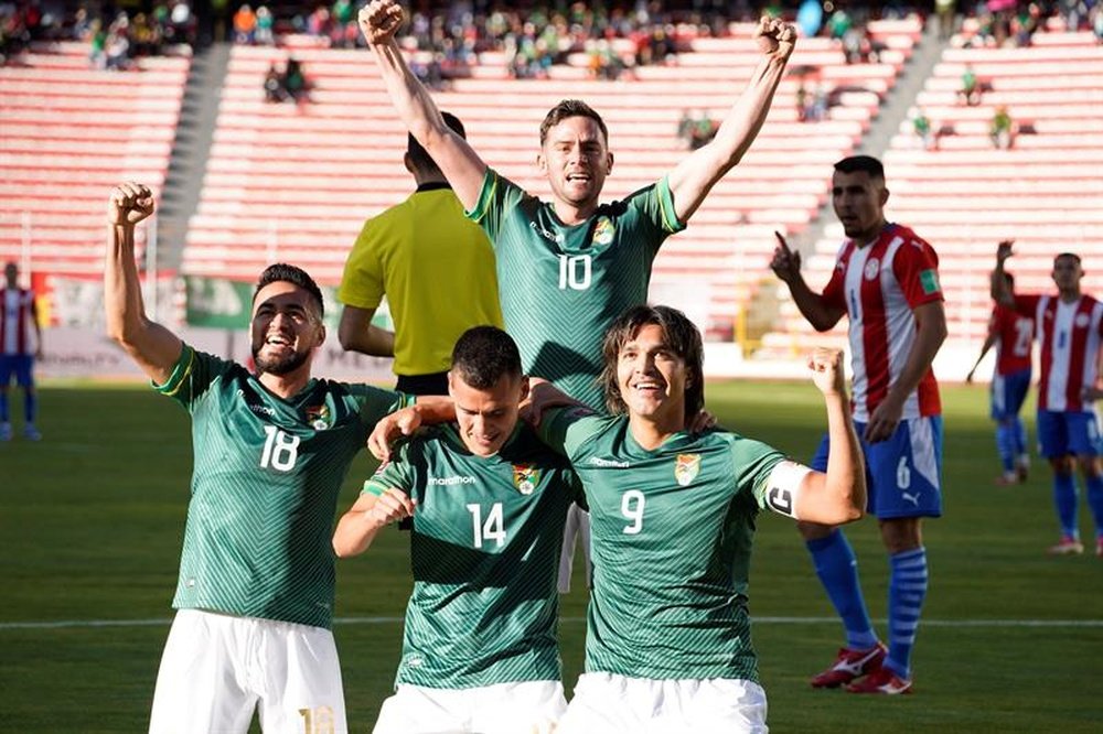 Bolivia venció por 4-0 a Paraguay en La Paz. EFE