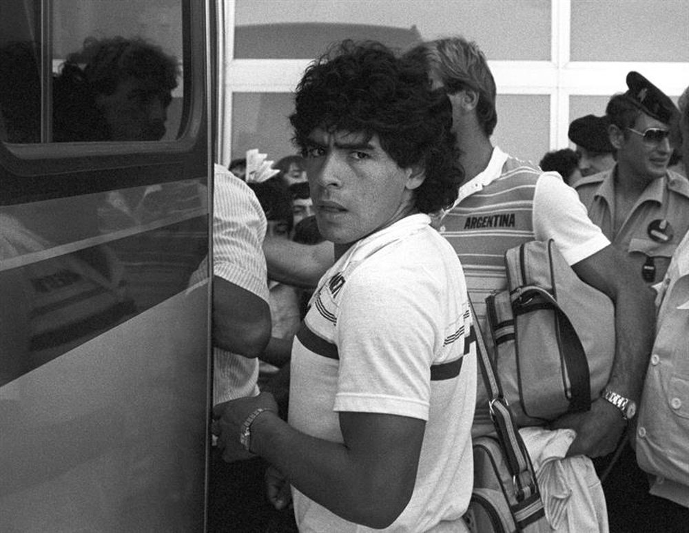 Maradona debutó en Primera División con Argentinos Juniors. EFE