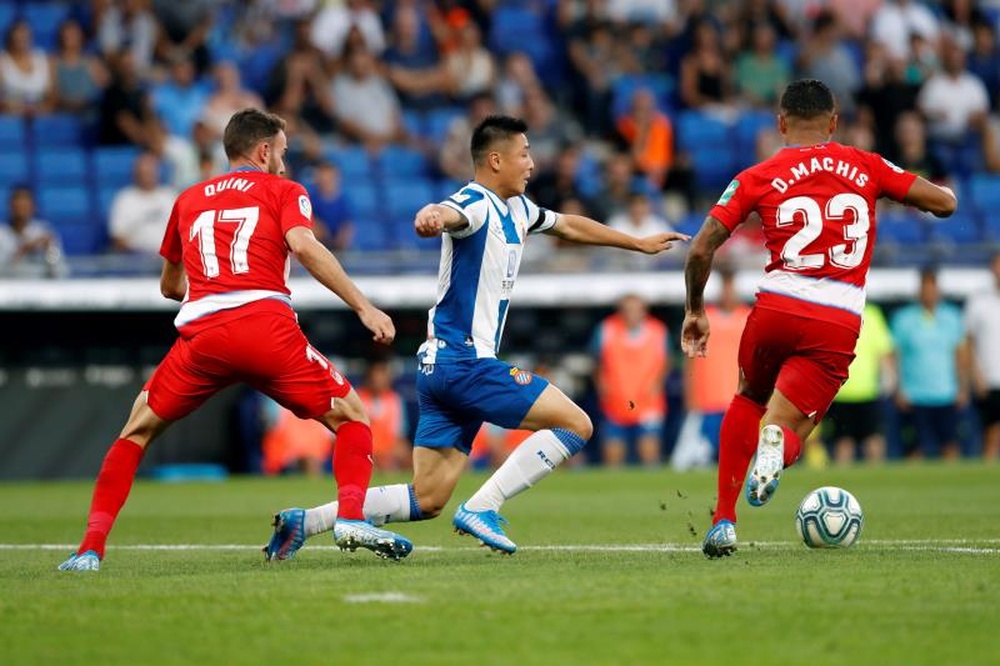 Machís y Quini, disponibles ante el Espanyol. EFE