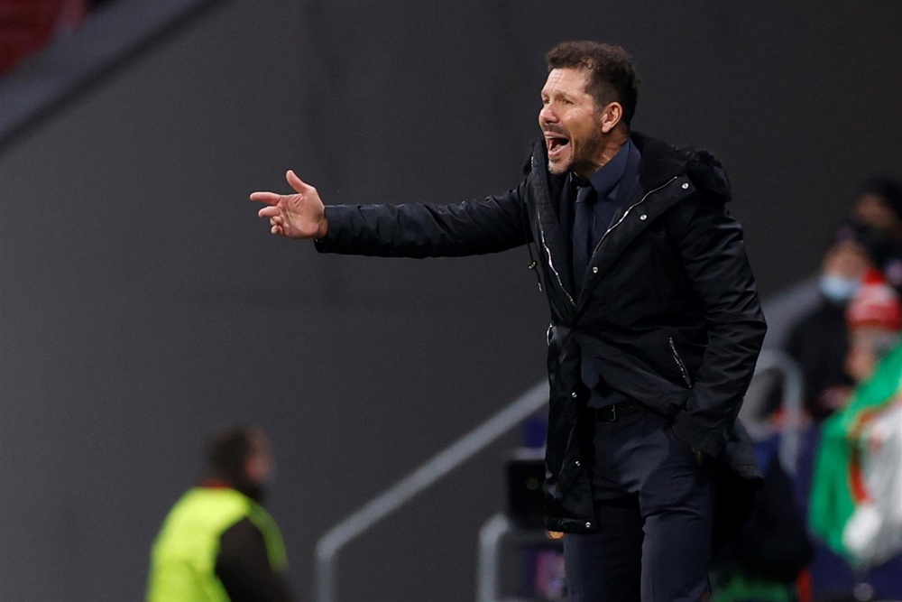 Simeone, en desacuerdo con las críticas hacia sus jugadores. EFE