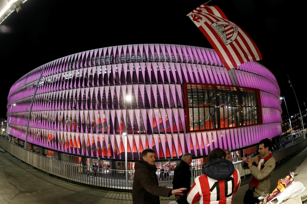 La hinchada formará un mosaico y mostrará su rechazo a la violencia de género. EFE
