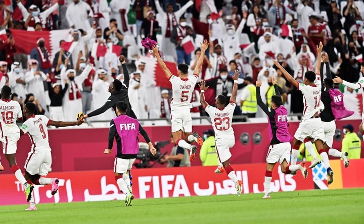Catar selló la clasificación a la segunda fase de la Copa Árabe. EFE