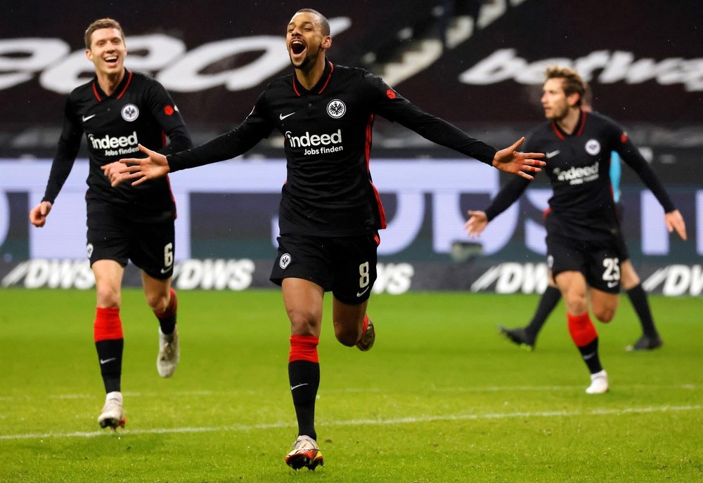 Un cómodo triunfo para el Eintracht por 5-2. EFE