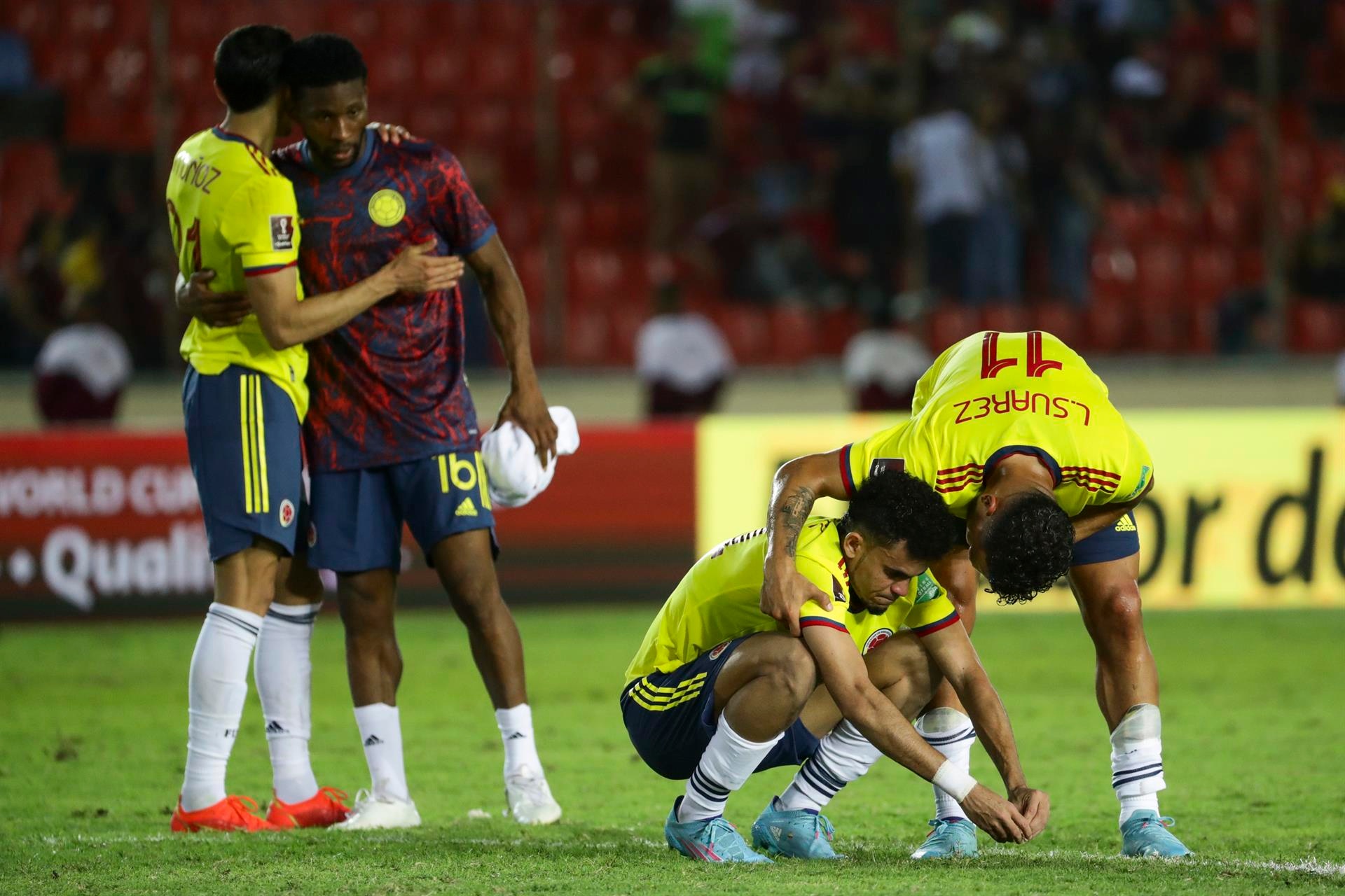Colombia se quedó fuera del Mundial de Catar. EFE/Rayner Peña
