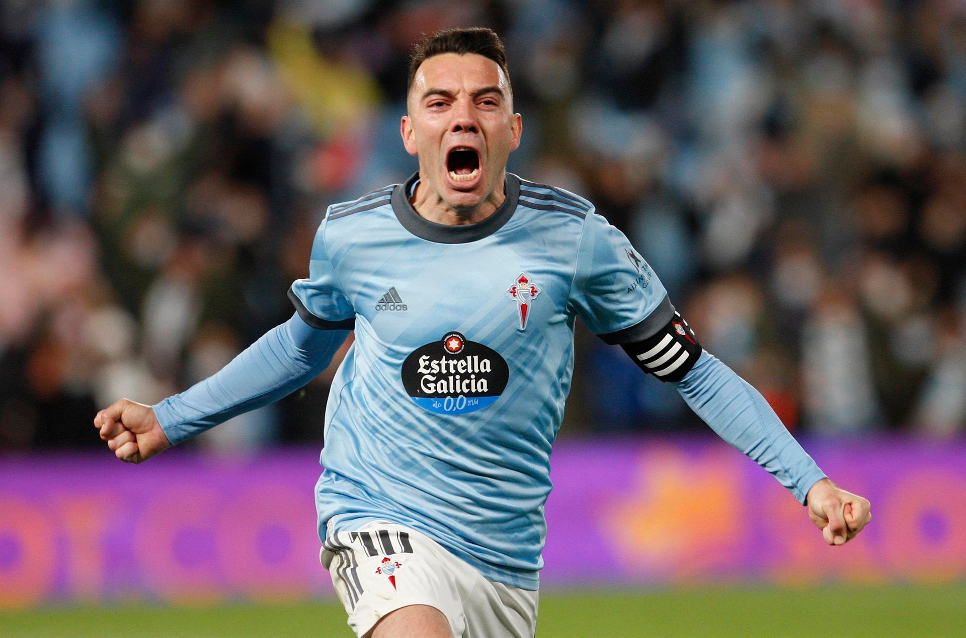 Iago Aspas mantiene la esperanza de recibir una llamada de Luis Enrique. EFE