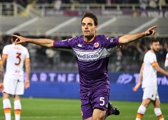 La Fiorentina venció por 2-0 a la Roma. EFE