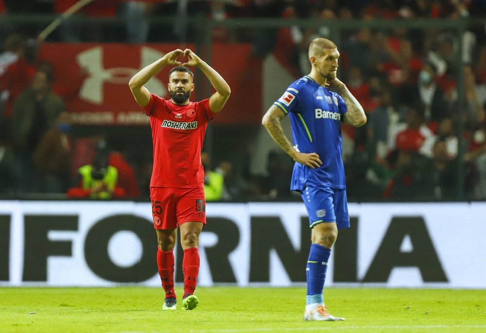Toluca se alzó con la victoria ante el Bayer Leverkusen. EFE