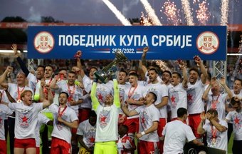 El Estrella Roja ganó la Copa Serbia. EFE
