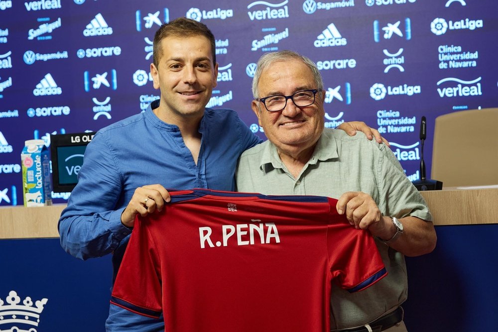 Para Rubén Peña, Osasuna fue siempre la primera opción. EFE