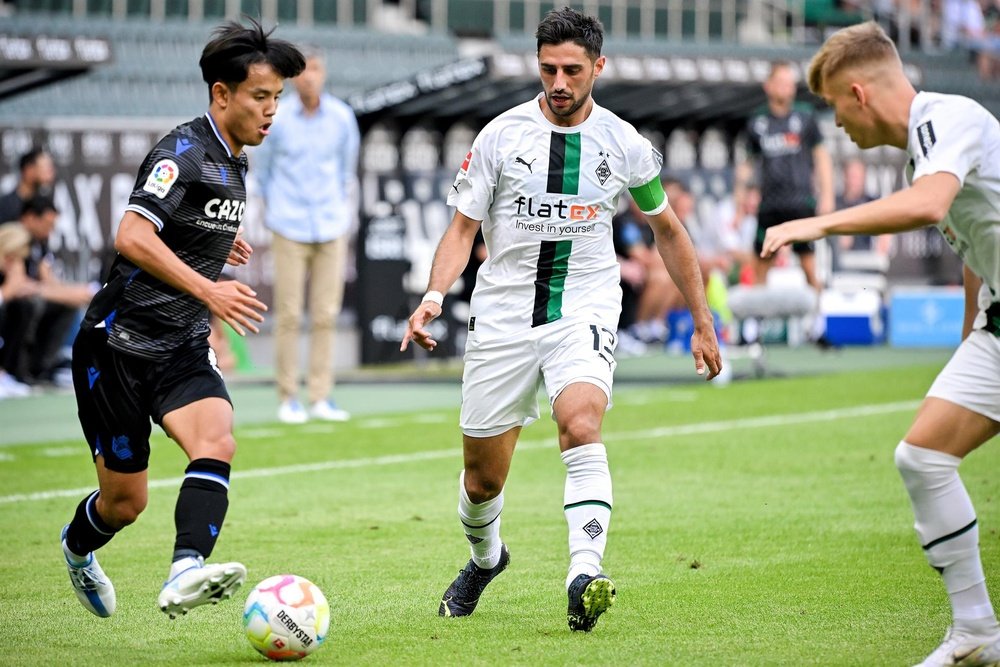 La Real Sociedad empató a uno ante el Borussia Mönchengladbach. EFE