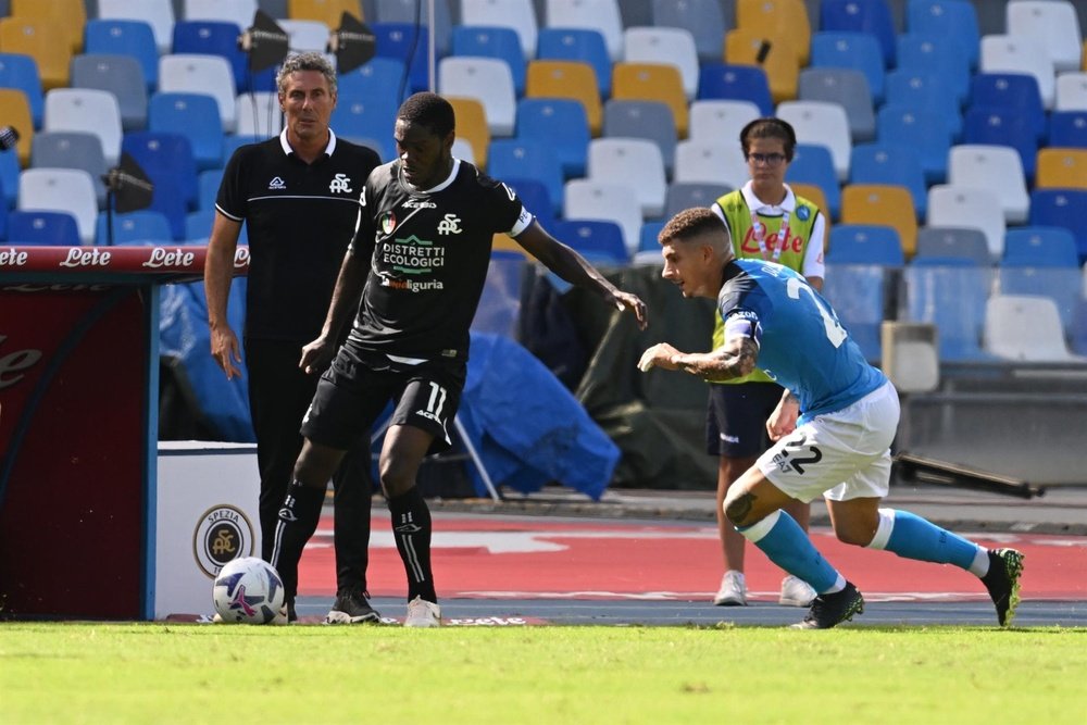 El Nápoles ganó al Spezia. EFE
