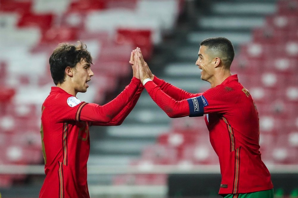 Cristiano y Joao lideran a Portugal para la Liga de las Naciones. EFE