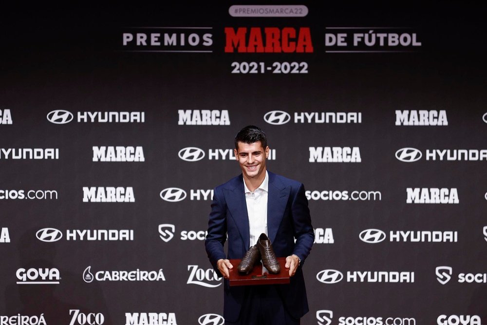 Morata fue designado 'MVP' del año con España. EFE/Rodrigo Jiménez