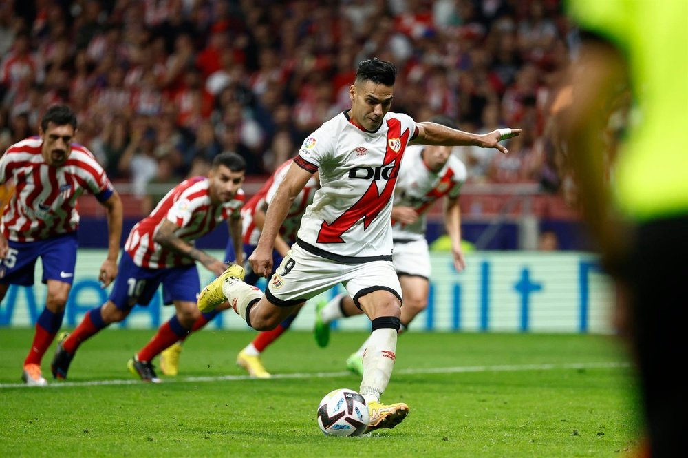 Falcao llegó a los 100 partidos en Primera. EFE