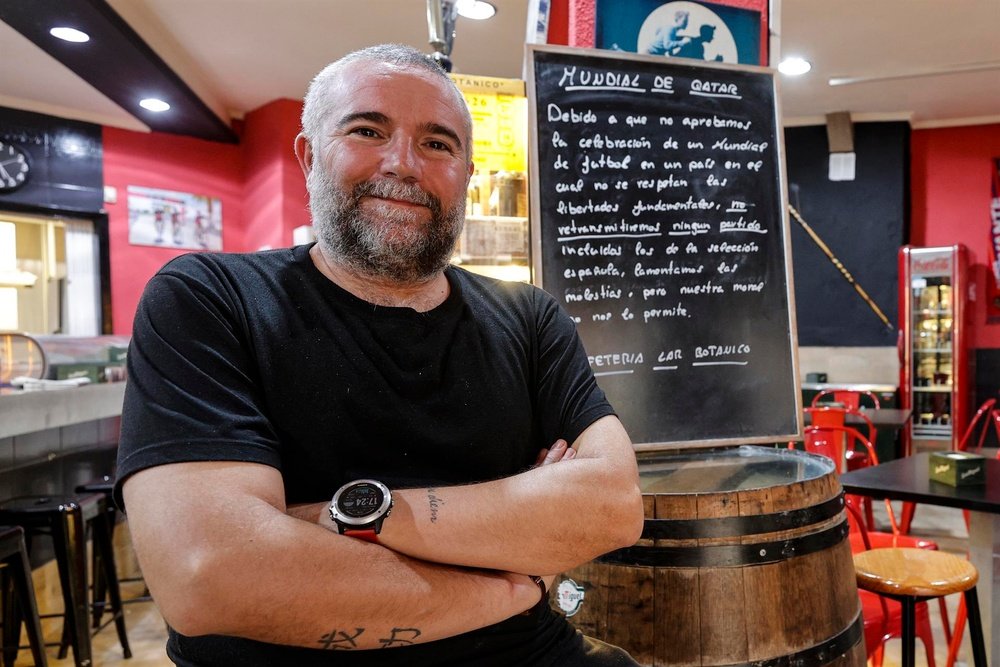El boicot de La Cafetería Lar Botánico al Mundial. EFE