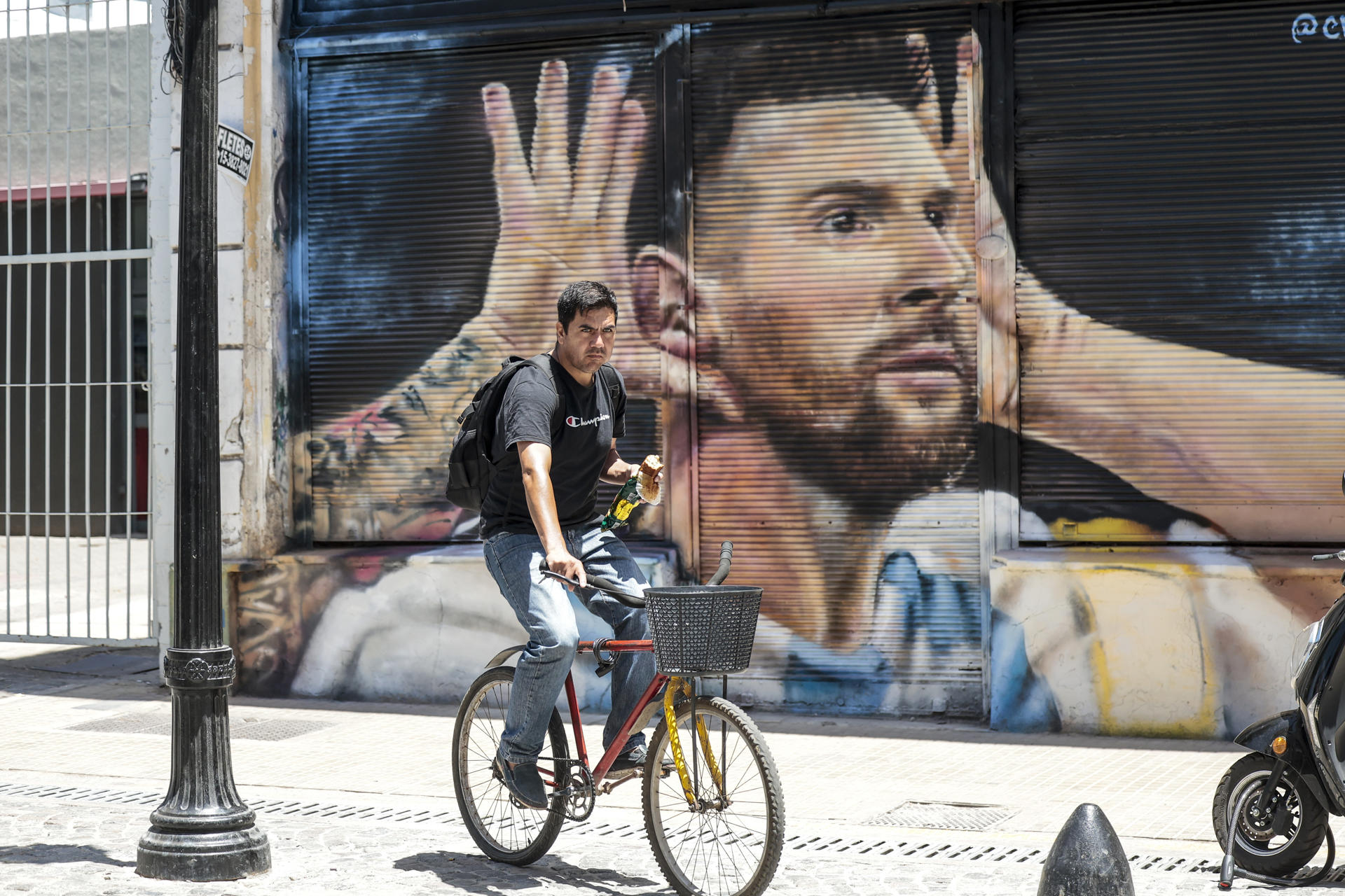 Messi et la Coupe du monde sont également des protagonistes dans les rues d’Argentine