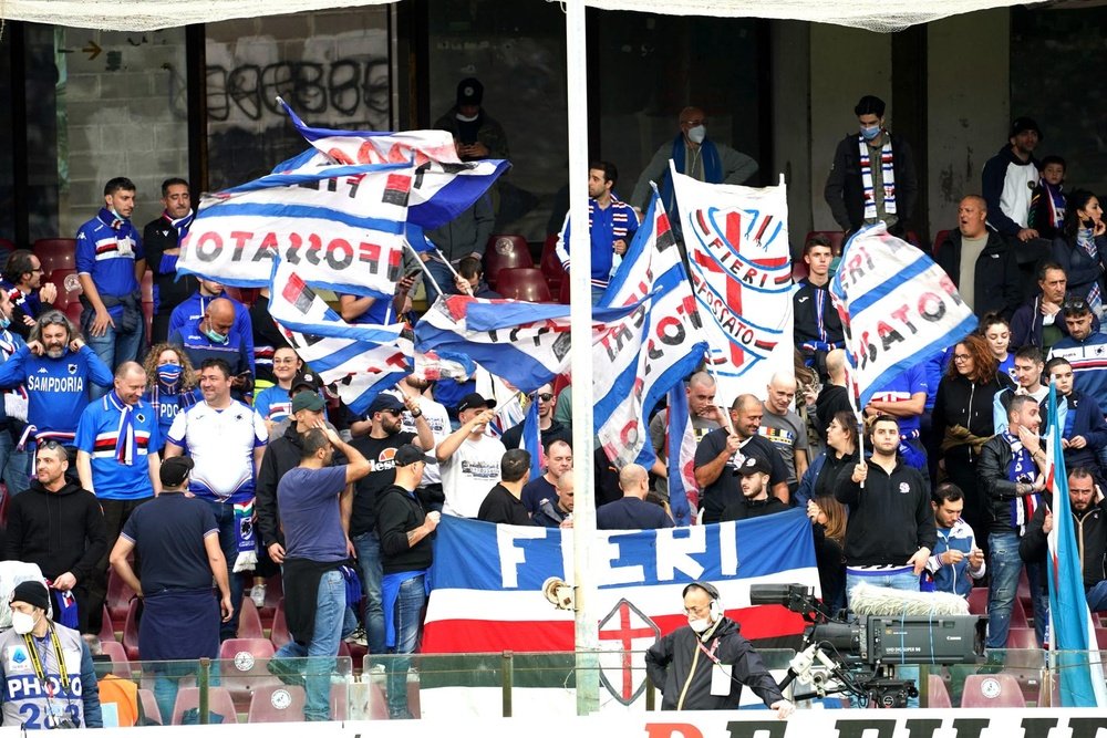 La Sampdoria fue amenazada. EFE