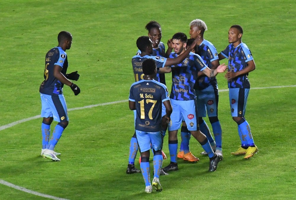 El Nacional firmó la mayor goleada como visitante de un club ecuatoriano en la Libertadores. EFE
