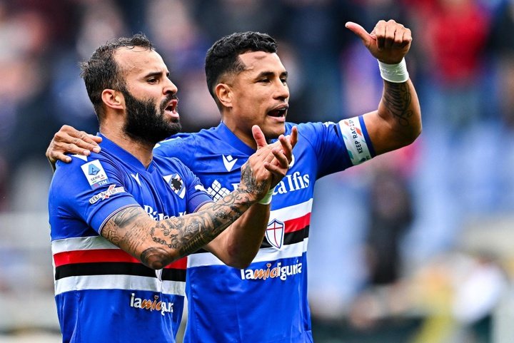 La Sampdoria se mete en la lucha por la salvación con una asistencia de Jesé