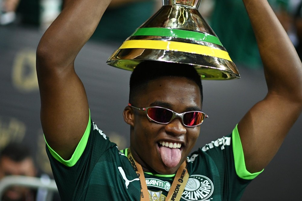 A sus 16 años, Endrick ya fue campeón con Palmeiras. EFE
