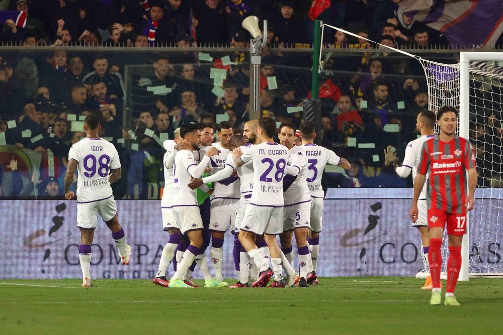 La Fiorentina venció por 0-2 en la ida al Cremonese. EFE