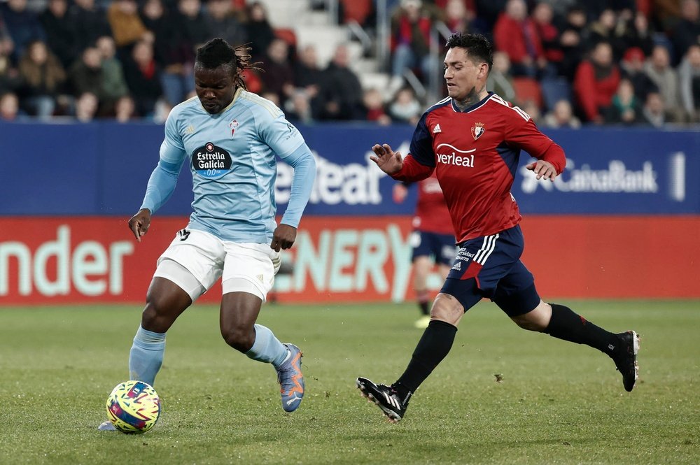 Aidoo no descarta al Celta para la pelea por Europa. EFE