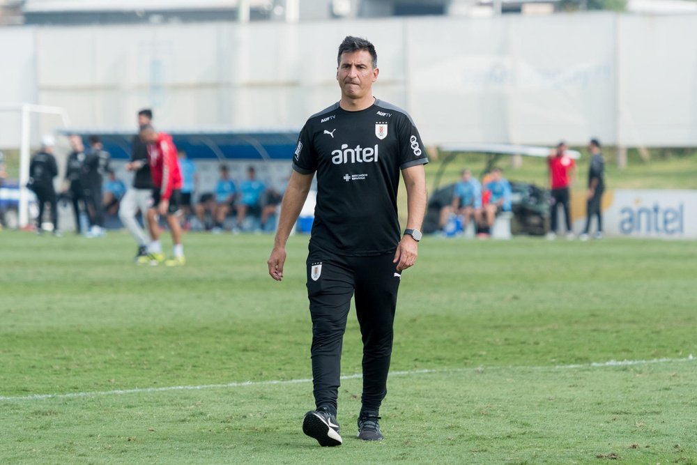 El técnico de Uruguay Sub 20 lamentó la baja de Álvaro Rodríguez. EFE