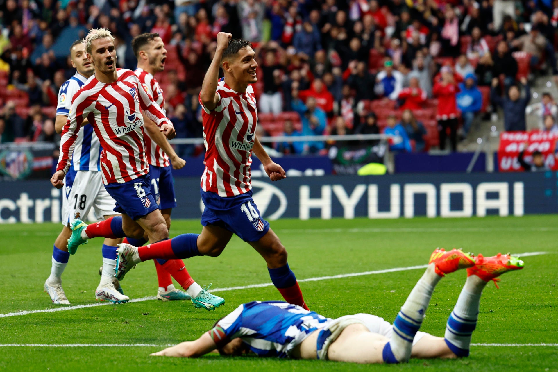 El Atlético certificó su presencia en la Supercopa de España. EFE