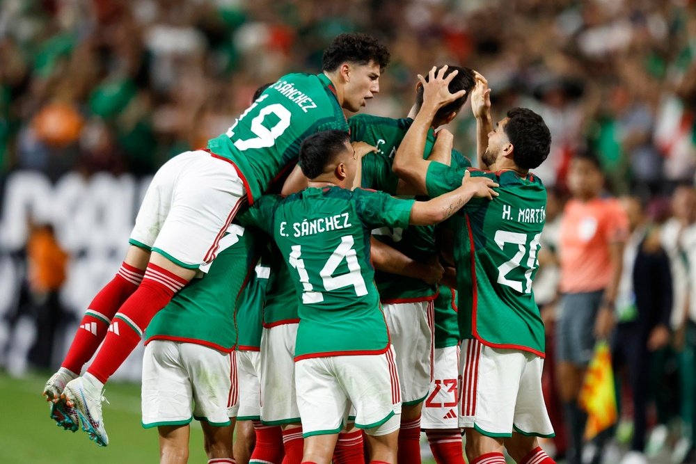 México jugó su mejor partido de los últimos tiempos. EFE