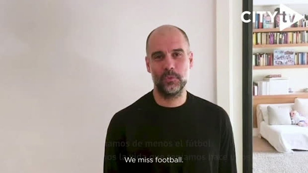 Guardiola mandó un mensaje a los aficionados del City durante la pandemia. DAZN