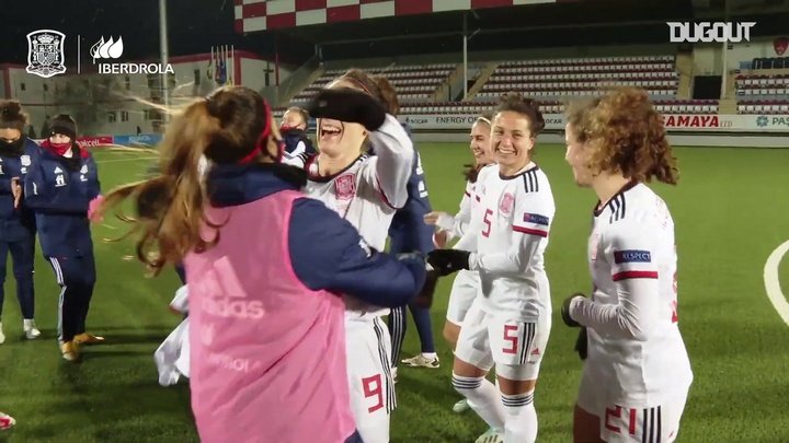 VIDÉO : L'équipe nationale féminine d'Espagne se qualifie pour l'EURO 2022