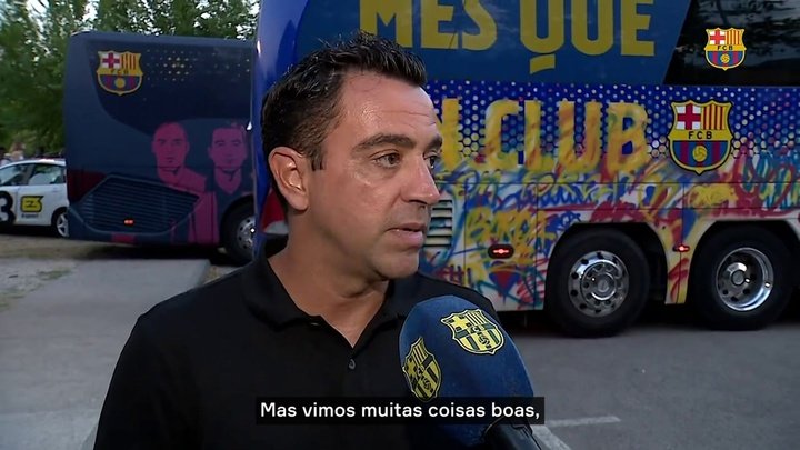Xavi analisa primeiro teste do Barça na pré-temporada
