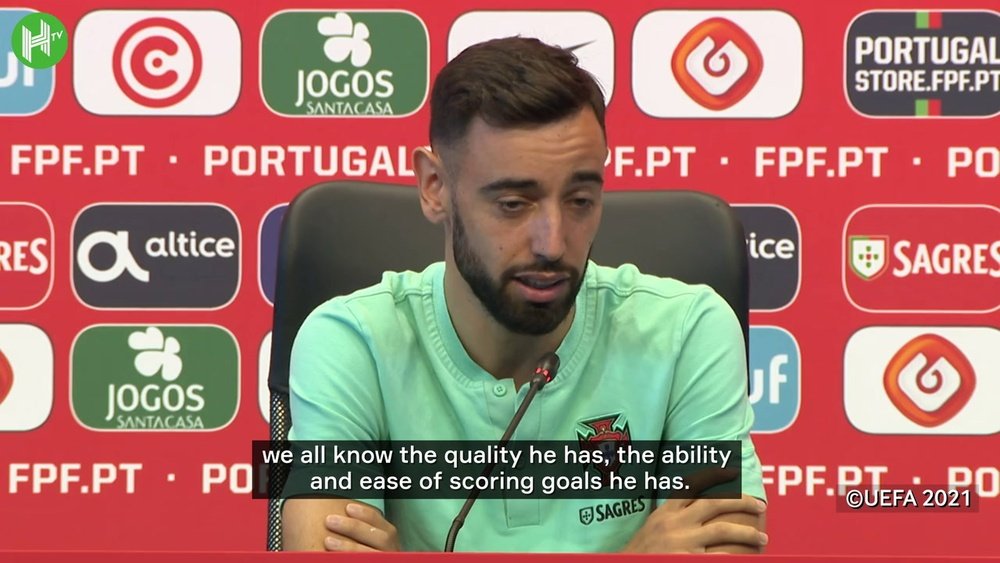 Bruno Fernandes was full of praise for the Portugal skipper. DUGOUT