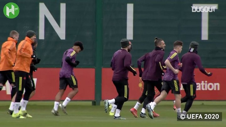 VIDEO: Manchester United train before facing AC Milan