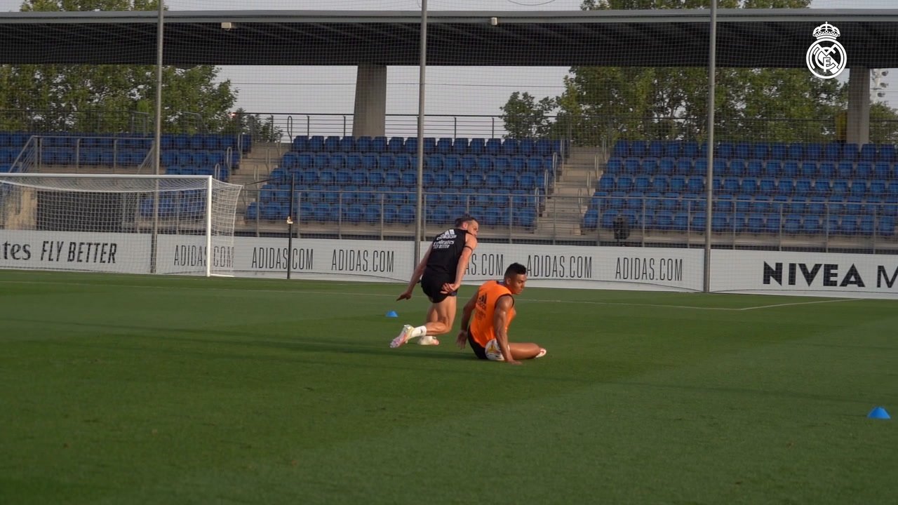 Madrid trained for the last time at Valdebebas before heading to Vitoria. DUGOUT
