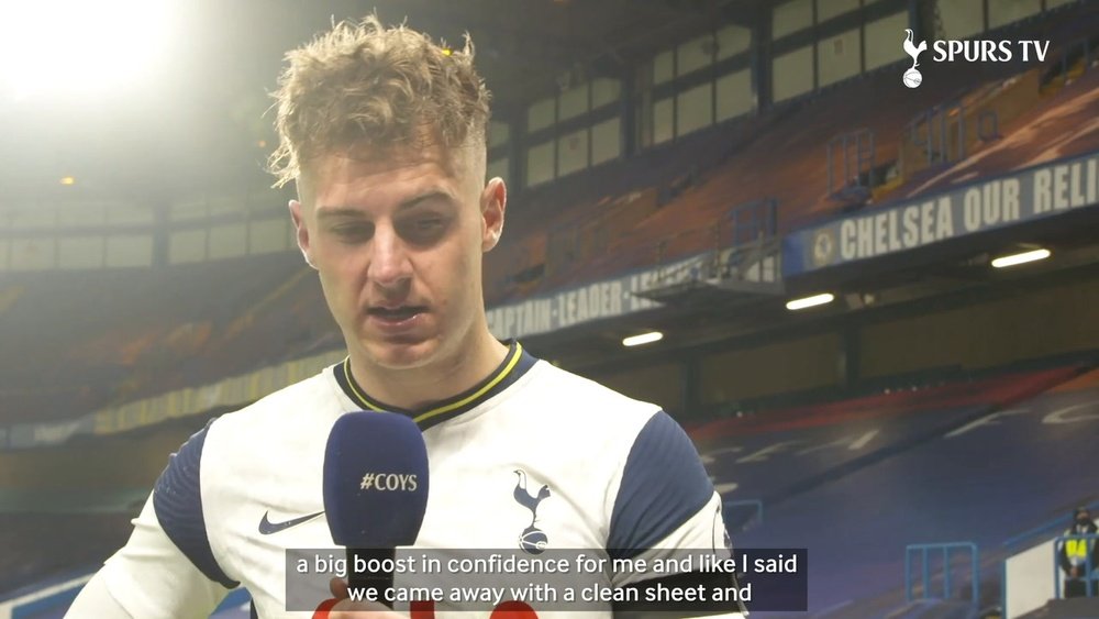 Joe Rodon was very happy at getting a 0-0 draw at Tottenham. DUGOUT